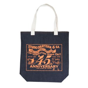 画像2: STUDIOD'ARUTISAN ステュディオダルチザン SD-099 45周年 DENIM TOET BAG デニム トートバッグ 日本製 ダルチザン バッグ 鞄 手提げ ロゴ プリント