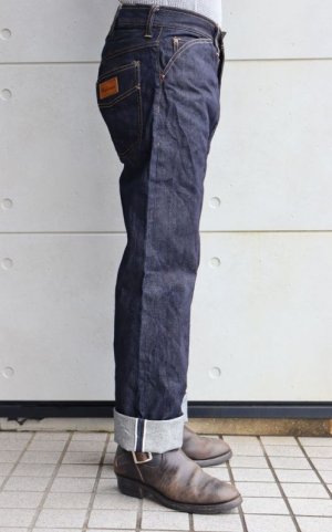 画像3: CUSHMAN クッシュマン 22187 14oz DENIM ROEBUCKS MODEL ローバックス シアーズ ウエスタンジーンズ レトロ 60年代 やや細身シルエット スナップボタン ジップフライ デニム 国産ジーンズ デニムパンツ ジーンズ