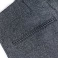 画像13: CUSHMAN クッシュマン 22686 BLACK CHAMBRAY TROUSERS WHIDE STRAIGHT ブラックシャンブレー ワイド ストレート トラウザー コットン100％ ミックスブラック mixblack ワンウォッシュ トラウザー ワークパンツ クラシカル レトロ 太めシルエット ボトム パンツ 日本製