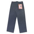 画像10: CUSHMAN クッシュマン 22686 BLACK CHAMBRAY TROUSERS WHIDE STRAIGHT ブラックシャンブレー ワイド ストレート トラウザー コットン100％ ミックスブラック mixblack ワンウォッシュ トラウザー ワークパンツ クラシカル レトロ 太めシルエット ボトム パンツ 日本製