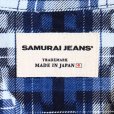 画像6: SAMURAI JEANS サムライジーンズ SOS24-S01 藍破れ格子半袖オープンカラーシャツ 枷染め 藍染 格好柄 半袖シャツ ショートスリーブ オープンカラー オープンシャツ ゆったりシルエット ワンポケット ウッドボタン 日本製 made in japan