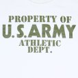 画像7: BUZZ RICKSON'S バズリクソンズ BR79348 S/S T-SHIRT PROPERTY OF U.S. ARMY ATHLETIC DEPT 米陸車財産 プリント アンダーウェア No.436 コヨーテブラウン 半袖Tシャツ Tシャツ ミリタリーTシャツ プリントTシャツ