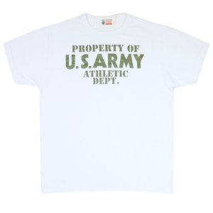 画像2: BUZZ RICKSON'S バズリクソンズ BR79348 S/S T-SHIRT PROPERTY OF U.S. ARMY ATHLETIC DEPT 米陸車財産 プリント アンダーウェア No.436 コヨーテブラウン 半袖Tシャツ Tシャツ ミリタリーTシャツ プリントTシャツ