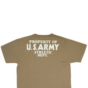 画像17: BUZZ RICKSON'S バズリクソンズ BR79348 S/S T-SHIRT PROPERTY OF U.S. ARMY ATHLETIC DEPT 米陸車財産 プリント アンダーウェア No.436 コヨーテブラウン 半袖Tシャツ Tシャツ ミリタリーTシャツ プリントTシャツ