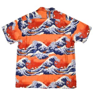 画像10: STUDIO D'ARTISAN ステュディオダルチザン SP-092 45周年企画 45th 富嶽三十六景アロハシャツ 京都 着物捺染 和デザイン 葛飾北斎 浮世絵 和柄 アロハ 半袖シャツ 日本製 made in japan ダルチ ダルチザン