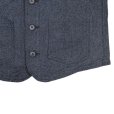 画像7: CUSHMAN クッシュマン ２１８９３　ＢＬＡＣＫ　ＣＨＡＭＢＲＡＹ　ＷＯＲＫ　ＶＥＳＴ ブラックシャンブレーワークベスト アーリースタイル クラシカル ワークスタイル 30's MIX BLACK シャンブレー コットン100％　日本製 madeinjapan