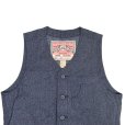 画像5: CUSHMAN クッシュマン ２１８９３　ＢＬＡＣＫ　ＣＨＡＭＢＲＡＹ　ＷＯＲＫ　ＶＥＳＴ ブラックシャンブレーワークベスト アーリースタイル クラシカル ワークスタイル 30's MIX BLACK シャンブレー コットン100％　日本製 madeinjapan