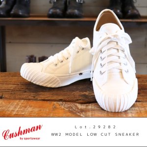 画像1: CUSHMAN footwear クッシュマン フットウェア 29282 ＷＷ２　ＭＯＤＥＬ　ＬＯＷ　ＣＵＴ　ＳＮＥＡＫＥＲ ローカット キャンバス スニーカー ミリタリー 靴 シューズ