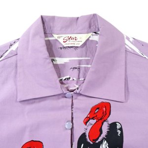 画像5: STAR OF HOLLYWOOD スターオブハリウッド サンサーフ SH39310 COTTON TYPEWRITER PULLOVER SHIRT “CONDOR”  コットンタイプライター プルオーバーシャツ コンドル ハゲワシ プリントシャツ 50s ウルトラレア ヴィンテージ復刻 日本製 madeinjapan