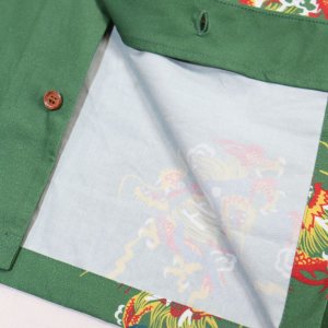 画像20: SAMURAI JEANS サムライジーンズ SSA24-01 龍柄ハワイアンシャツ コットン100％ 高密度平織 アロハシャツ 和柄 龍 ドラゴン 辰年 半袖シャツ madeinjapan 日本製