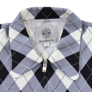 画像5: WEARMASTERS by attractions ウエアマスターズ バイ アトラクションズ lot.819 Argyle Blouson アーガイルブルゾン 50s 50年代 ミッドセンチュリー アーガイル チェック テキスタイル レーヨンリネン 抜染プリント ブルゾン ジャケット