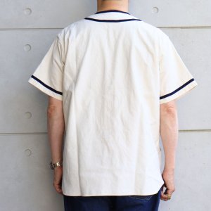 画像3: BUZZ RICKSON'S バズリクソンズ BR39269 BASEBALL SHIRT GREATLAKES 105 OFF WHITE 海軍 野球チーム ベースボールシャツ グレイトレイクス ヴィンテージ復刻 オフホワイト 綿100％ 日本製 madeinjapan ミリタリー 半袖