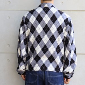 画像3: WEARMASTERS by attractions ウエアマスターズ バイ アトラクションズ lot.819 Argyle Blouson アーガイルブルゾン 50s 50年代 ミッドセンチュリー アーガイル チェック テキスタイル レーヨンリネン 抜染プリント ブルゾン ジャケット