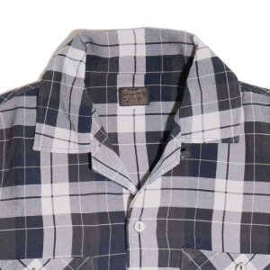 画像5: DELUXEWARE  デラックスウエア RCS-04L RAYON DUCK SHIRT レーヨン ダックシャツ レーヨン100％ オックス織り 長袖シャツ モノクロオンブレ柄 日本製 madeinjapan