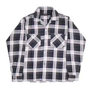 画像4: DELUXEWARE  デラックスウエア RCS-04L RAYON DUCK SHIRT レーヨン ダックシャツ レーヨン100％ オックス織り 長袖シャツ モノクロオンブレ柄 日本製 madeinjapan