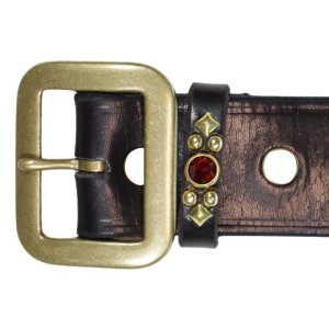 画像4: CUSHMAN クッシュマン 29180 40mm SINGLE PIN STUDS BELT 職人手打ち スタッズベルト ラインストーン 本革 カウハイド 牛革 レザーアイテム 人気定番 グッズ アメカジ ベルト HAP STORE V8 バックル