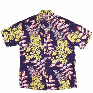 画像4: SUN SURF サンサーフ SS39221 RAYON HAWAIIAN SHIRT “GINGER LILY” レーヨン ハワイアンシャツ ジンジャーリリー ホワイトリリー レイフラワー カラカウア・アベニュー ワイキキ・スポーツ社 WAIKIKI SPORTS 抜染プリント オールオーバー・パターン アロハ アロハシャツ