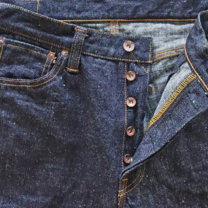 画像8: SAMURAIJEANS サムライジーンズ 零+ストレートモデル S5100VX ZERO PLUS STRAIGHT MODEL オリジナルデニム 17oz 鉄製松ノ木ボタン セカンド デニム ジーンズ 2nd type jeans コットン cotton ワンウォッシュ one wash 日本製 madeinjapan