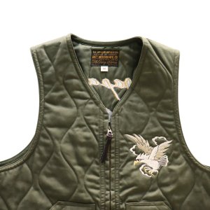 画像5: BUZZ RICKSON'S バズリクソンズ "SUKA" EMBROIDERY VEST スカ 刺繍 ベスト BR15586  アウター ジャケット outer jacket コットン cotton 米兵 ミリタリー military 
