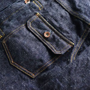 画像8: SAMURAI JEANS サムライジーンズ 零+モデル(ゼロプラスモデル）17ozデニムジャケット・零+モデルTバックGジャン Zero Plus T-Back  Denim Jacket S556VXファーストタイプ 1st type model コットン cotton