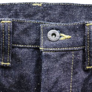 画像9: SAMURAI JEANS サムライジーンズ SM410DBN サムライ自動車倶楽部 17ozダブルニーワークパンツ 特ザラセルビッチデニム ヘビーオンス 自動車倶楽部タイヤボタン 日章ネームラベル パーツ柄スレーキ トリプルステッチ ダイヤモンドステッチ 銅製サムライリベット ワンウォッシュ 日本製