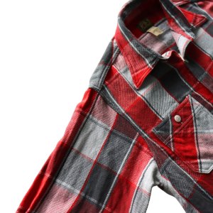 画像6: CUSHMAN クッシュマン VINTAGE CHECK WORK SHIRTS ヴィンテージ チェック ワーク シャツ 25593 アメカジ 長袖 long sleeves ダブルチェーンステッチ仕様 １９５０年代 カジュアル LOWテンション 顔料染め 猫目の尿素ボタン コットン100％