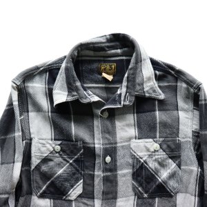 画像15: CUSHMAN クッシュマン VINTAGE CHECK WORK SHIRTS ヴィンテージ チェック ワーク シャツ 25593 アメカジ 長袖 long sleeves ダブルチェーンステッチ仕様 １９５０年代 カジュアル LOWテンション 顔料染め 猫目の尿素ボタン コットン100％