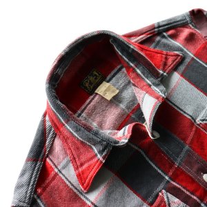 画像7: CUSHMAN クッシュマン VINTAGE CHECK WORK SHIRTS ヴィンテージ チェック ワーク シャツ 25593 アメカジ 長袖 long sleeves ダブルチェーンステッチ仕様 １９５０年代 カジュアル LOWテンション 顔料染め 猫目の尿素ボタン コットン100％
