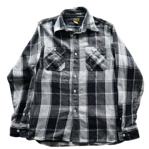 画像14: CUSHMAN クッシュマン VINTAGE CHECK WORK SHIRTS ヴィンテージ チェック ワーク シャツ 25593 アメカジ 長袖 long sleeves ダブルチェーンステッチ仕様 １９５０年代 カジュアル LOWテンション 顔料染め 猫目の尿素ボタン コットン100％