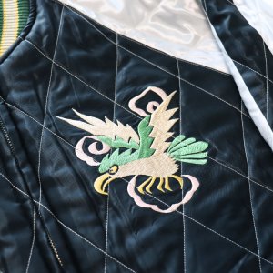 画像18: TAILOR TOYO テーラー東洋  TT15666-119 Mid 1950s Style Velveteen Souvenir Jacket “SPIDERWEB, SNAKE & SKULL” × “DRAGON & TIGER”