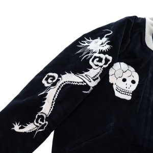画像12: TAILOR TOYO テーラー東洋  TT15666-119 Mid 1950s Style Velveteen Souvenir Jacket “SPIDERWEB, SNAKE & SKULL” × “DRAGON & TIGER”