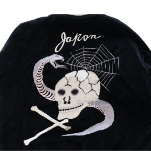 画像14: TAILOR TOYO テーラー東洋  TT15666-119 Mid 1950s Style Velveteen Souvenir Jacket “SPIDERWEB, SNAKE & SKULL” × “DRAGON & TIGER”