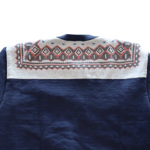 画像7: DELUXEWARE デラックスウエア S105-24A SNOW HALF ZIP 希少なヴィンテージ雪柄を採用したハーフジップスウェット  裏起毛 コットン100％