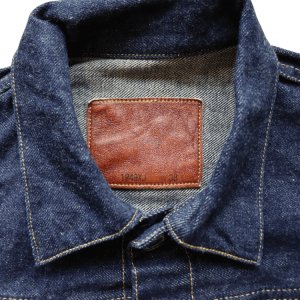 画像9: DELUXEWARE デラックスウエア 1949XJ VINTAGE FIRST JACKET ヴィンテージフォルムを再現したファーストジャケット デニムジャケット Gジャン 1949年 片面赤タブ 針シンチバック最終移行期年代 リベット刻印ビック「Ｏ」鉄ボタン ショートレングス