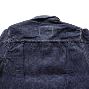 画像11: DELUXEWARE デラックスウエア 1949XJ VINTAGE FIRST JACKET ヴィンテージフォルムを再現したファーストジャケット デニムジャケット Gジャン 1949年 片面赤タブ 針シンチバック最終移行期年代 リベット刻印ビック「Ｏ」鉄ボタン ショートレングス