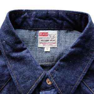 画像7: JELADO ジェラード Vaquero Shirt  JP11115 ショートホーン デニムウェスタンシャツ アメカジ 長袖シャツ long sleeves ヴィンテージを再現 5ozデニム DENIM リベット型スナップボタン Madeinjapan