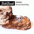 BILT BUCK ビルトバック BS0005 Round Skull Ring ラウンドスカルリング ヴィンテージリングを再構築したヘリテージシルバーリングコレクション 925 MadeinJapan