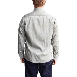 画像3: CUSHMAN クッシュマン 25490 R/C HAND STICH OPEN COLLAR SHIRTS レーヨンコットンハンドステッチ オープンカラーシャツ 長袖 long sleeve アメカジ カジュアル 1950年代 ループタイプ ボックス型 乳白色 猫目ボタン