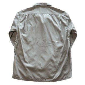 画像13: CUSHMAN クッシュマン 25490 R/C HAND STICH OPEN COLLAR SHIRTS レーヨンコットンハンドステッチ オープンカラーシャツ 長袖 long sleeve アメカジ カジュアル 1950年代 ループタイプ ボックス型 乳白色 猫目ボタン