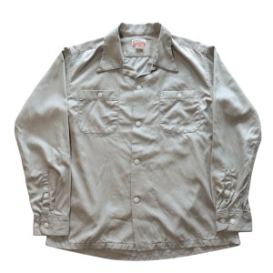 画像11: CUSHMAN クッシュマン 25490 R/C HAND STICH OPEN COLLAR SHIRTS レーヨンコットンハンドステッチ オープンカラーシャツ 長袖 long sleeve アメカジ カジュアル 1950年代 ループタイプ ボックス型 乳白色 猫目ボタン