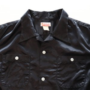 画像5: CUSHMAN クッシュマン 25490 R/C HAND STICH OPEN COLLAR SHIRTS レーヨンコットンハンドステッチ オープンカラーシャツ 長袖 long sleeve アメカジ カジュアル 1950年代 ループタイプ ボックス型 乳白色 猫目ボタン