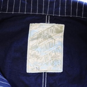 画像7: JELADO ジェラード Steelbeam Coat AG11406 インディゴウォバッシュ カバーオール 青タグ 変形ポケット INDIGO WABASH ストライプ デニムワークジャケット  Madeinjapan