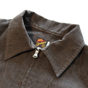 画像7: Mister Freedom×SUGAR CANE ミスターフリーダム×シュガーケーン SC15704 NOS Brown Chambray ”WILD CAT” Zip Jacket ワイルドキャット ジップジャケット エルボパッチ Mada in USA 