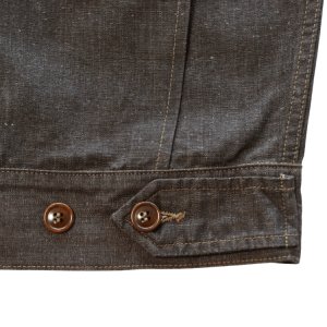 画像14: Mister Freedom×SUGAR CANE ミスターフリーダム×シュガーケーン SC15704 NOS Brown Chambray ”WILD CAT” Zip Jacket ワイルドキャット ジップジャケット エルボパッチ Mada in USA 