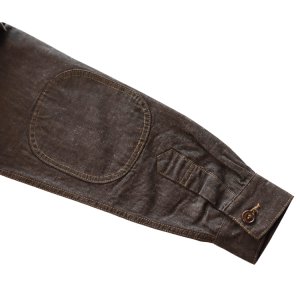 画像15: Mister Freedom×SUGAR CANE ミスターフリーダム×シュガーケーン SC15704 NOS Brown Chambray ”WILD CAT” Zip Jacket ワイルドキャット ジップジャケット エルボパッチ Mada in USA 