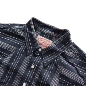 画像15: SUGAR CANE シュガーケーン SC29463 NATIVE AMERICAN DOBBY STRIPE L/S WESTERN SHIRT ネイティブアメリカドビーストライプ長袖ウエスタンシャツ 東洋エンタープライズ