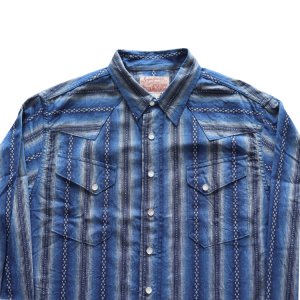 画像5: SUGAR CANE シュガーケーン SC29463 NATIVE AMERICAN DOBBY STRIPE L/S WESTERN SHIRT ネイティブアメリカドビーストライプ長袖ウエスタンシャツ 東洋エンタープライズ