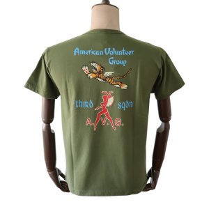 画像3: BUZZ RICKSON'S バズリクソンズ BR79581 S/S POCKET  T-SHIRT ポケットTシャツ「3rd SQ.AMERICAN VOLUNTEER GROUP」フライングタイガース サードスコードロン ヘルズエンジェル ミリタリー