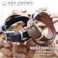 ARTBROWN アートブラウン NDB330002AB HARD BENDS LEATHER FIREMAN BELT ハード べンズレザー ファイヤーマンベルト 消防ホース 牛革 日本製 madeinjapan