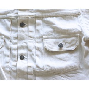 画像4: SUGAR CANE シュガーケーン SC15720 SUGAR CANE 13oz. WHITE DENIM JACKET 1953 MODEL　STANDARD DENIM（スタンダードデニム）2nd（セカンド）ホワイトデニム ジャケット